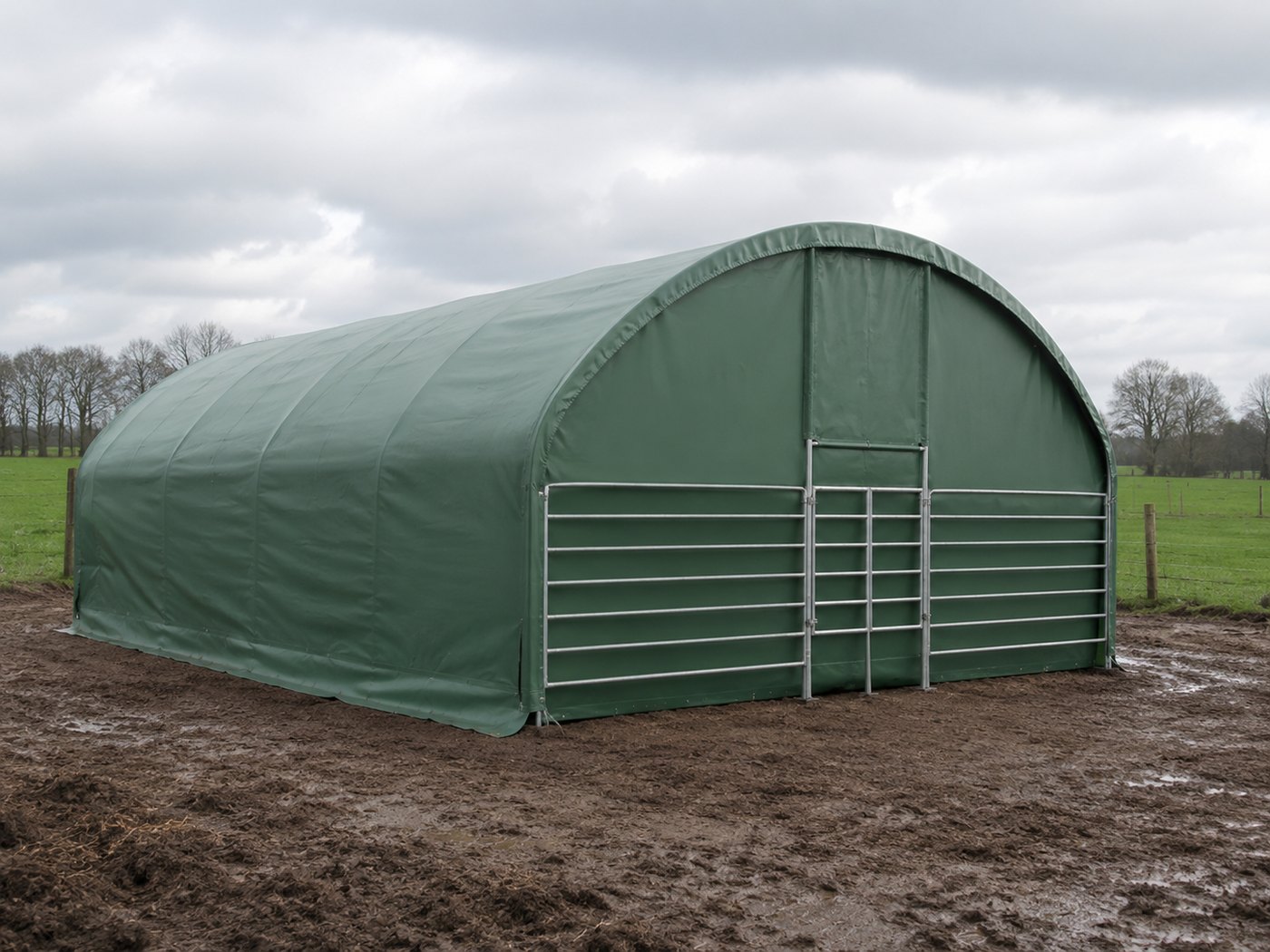 Weidezelt 8×8 m Ansicht 1